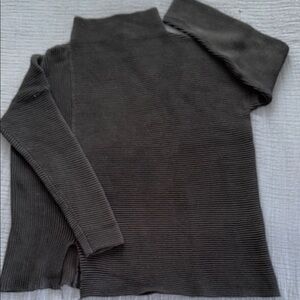 French Connection High Neck Ribbed cotton Sweater EUC M